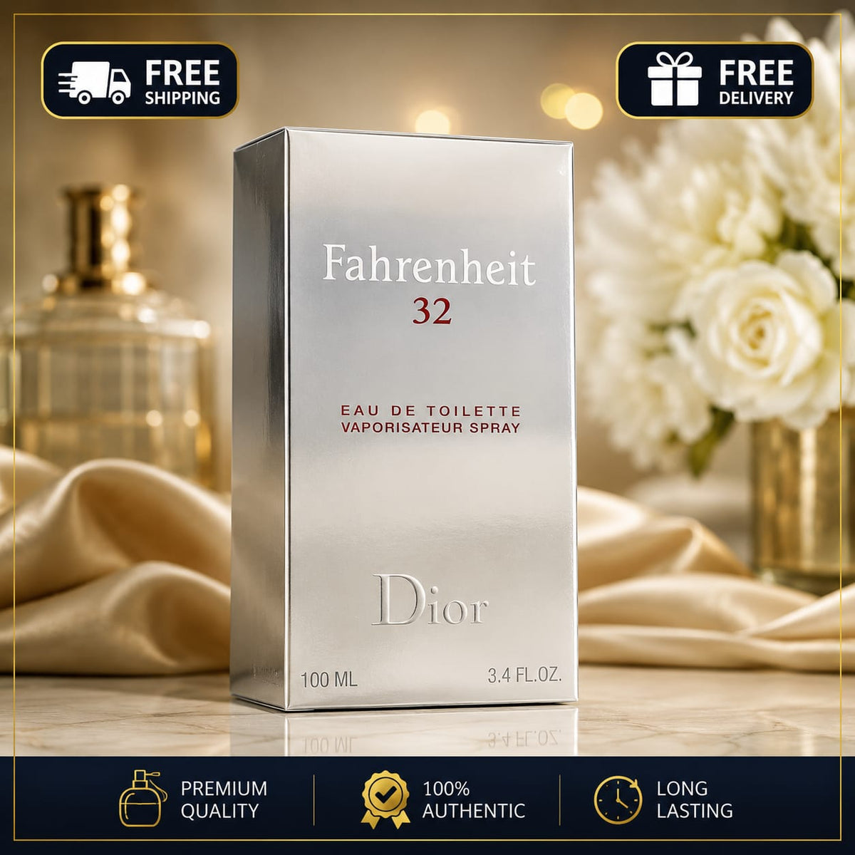 Dior Fahrenheit 32 Eau de Toilette Spray for Men – 3.4 fl oz
