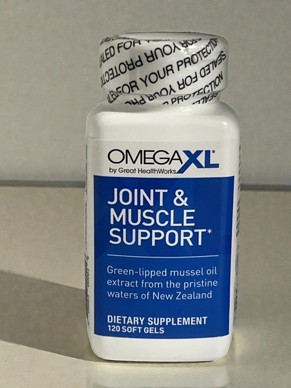 OmegaXL Joint & Muscle Support Dietary Supplement – 120 Soft Gels / 3 Oz